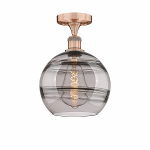 Rochester - 1 Light Semi-Flush Mount In Industrial Style-11.75 Inches Tall and 10 Inches Wide - 1 of 1