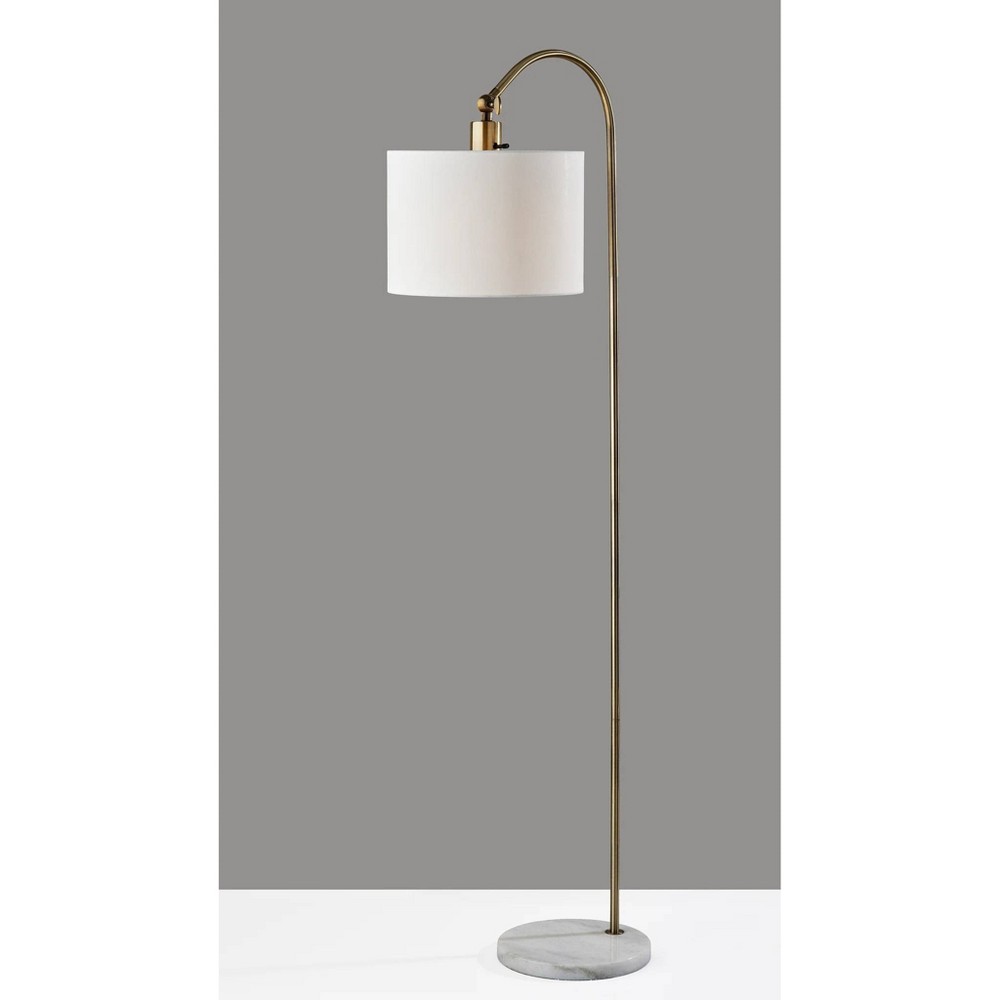 Photos - Floodlight / Street Light Adesso Meredith Floor Lamp Brass 