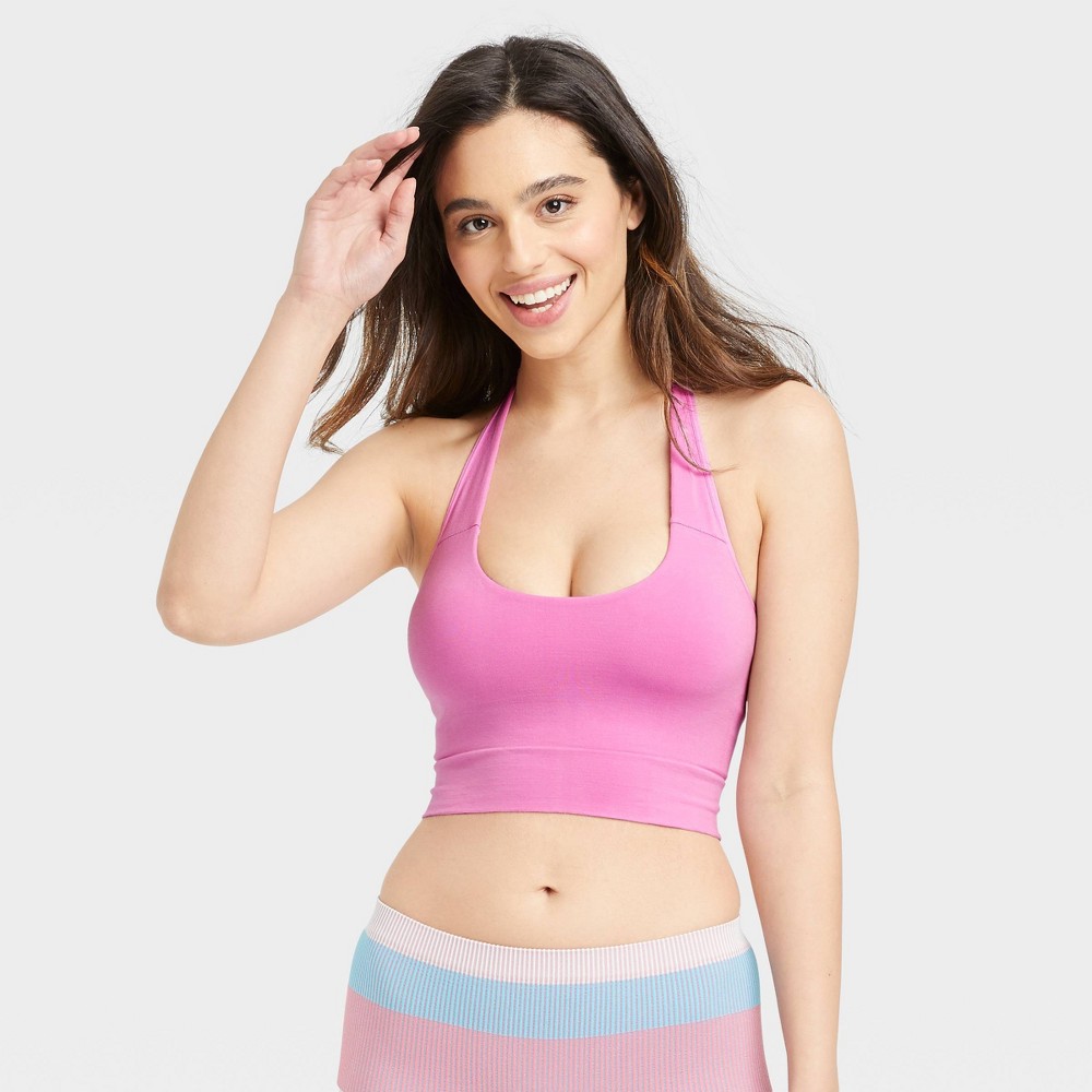Case of 48 Women's Cotton Seamless Brami - Auden Pink M