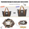 5-Piece Softside Luggage Set,Expandable Lightweight Suitcases with Spinner Wheels,Travel Duffel Bag and Toiletry Bag (20"/24"/28")-Cuddlewood - 3 of 4
