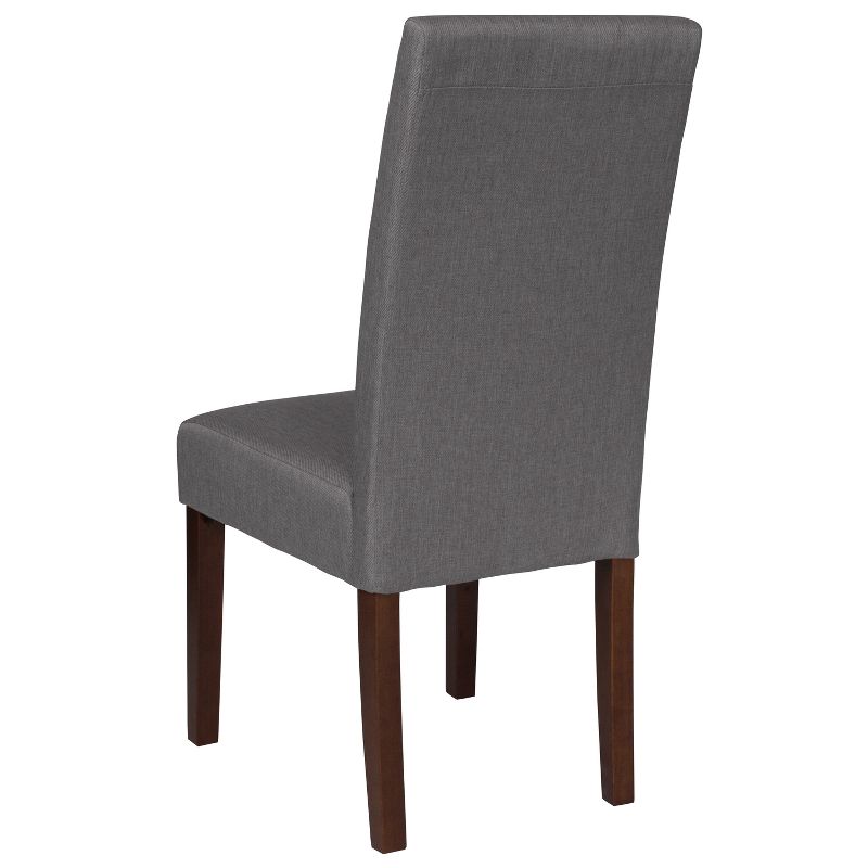 Merrick Lane Mid-Century Panel Back Parsons Accent Dining Chair - Set of 4, 5 of 10