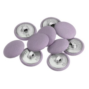 Unique Bargains Round Metal Sewing Cloth Covered Button 10 Pcs - 1 of 4