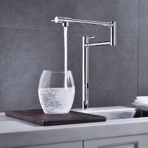 Kitchen Essential: Wall-Mounted Pot Filler with Extendable Arm for Convenient Water Access - 1 of 4