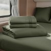 Nestl RV Queen Sheets, Super Soft 4PC Microfiber Sheet Set for Camper, Short Queen Sheets - 2 of 4