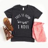 The Juniper Shop This Is How I Roll Youth Short Sleeve Tee - M - Charcoal - 4 of 4