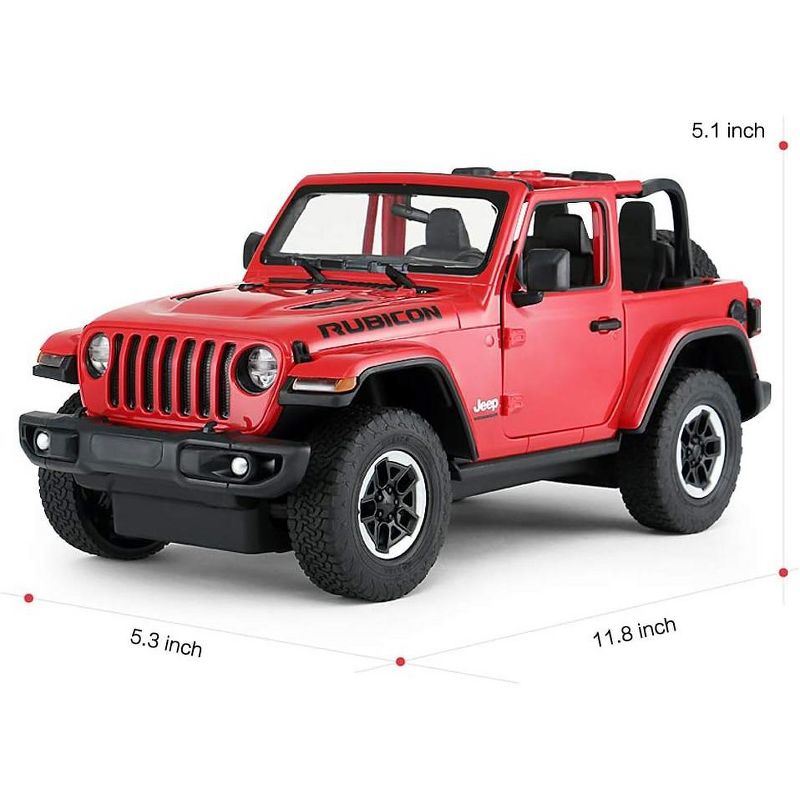 Link Ready! Set! Go! 1:14 Scale Remote Control Jeep Wrangler Toy Vehicle For Kids And Adults - Red, 2 of 4