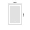 Vynxaria Modern LED Bathroom Mirror, Wall Mounted, Aluminum Frame, 20"x32" - 2 of 4