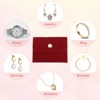Unique Bargains Velvet Portable Earrings Bracelets Snap Button Jewelry Storage Bag 12 Pcs - 4 of 4