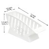 LunaLulinlk 10 Inch Dinner Plates Holder, Dish Drainer, Salad Plate Holder, Dessert Plate Holder, Dinner Plates Rack, Plastic Plates Holder - 3 of 4