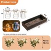 3 PCS Mason Jar Centerpiece for Table with Artificial Flowers, Coffee Table Decor with Wood Tray, Summer Decoration For Dining Room Kitchen - 3 of 4