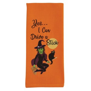 Park Designs Yes I Can Witch Embroidered Dishtowel Set of 2 - 1 of 3