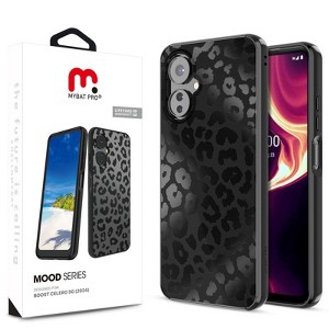 MyBat Pro Mood Series Case for Boost Celero 5G (2024) - Black Leopard - 1 of 4