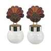 Thanksgiving 8.5 Inch Turkey Bubble Jar Decorative Decorative Jars - 3 of 3
