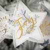 4.5"H Sullivans Christmas Holiday Wishes Star Ornaments Set of 3  Multicolor - 2 of 3