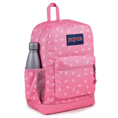 Рюкзаки JanSport Cross Town Plus 17" Fits 15" Laptop Water Resistant Backpack - Pink Bow — фото 4