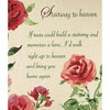 Manual Woodworks and Weavers Inspirational Memorial Throw Blanket for Bedroom – Stairway to Heaven Poem & Floral Design - 2 of 3
