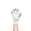 Showa  Coated Gloves,Gray/White,L,PR 451L-09 - 2 of 4