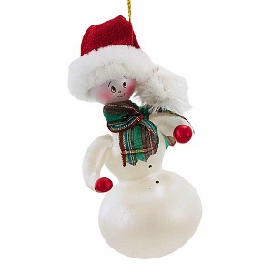 De Carlini Italian Ornaments 5.0 Inch Freezy Pop Christmas Tree Ornament , Snowman Italian Ornament (1PC) - 1 of 4