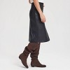 Women's Faux Leather Midi A-Line Skirt - Universal Thread™ - 3 of 4