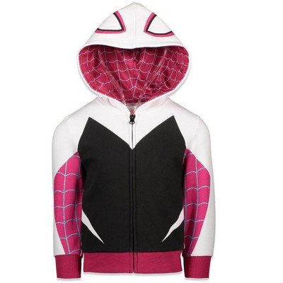 Marvel Spider-man Ghost-spider Toddler Girls Fleece Half Zip