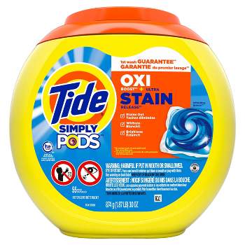Tide Simply Pods Oxi Refreshing Liquid Laundry Detergent Pacs - Breeze - 30oz/55ct