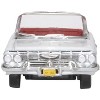 1961 Chevrolet Impala Convertible Ermine White with Roman Red Interior 1/87 (HO) Scale Diecast Model Car by Oxford Diecast - 3 of 4