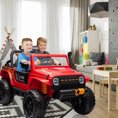 24V Ride-On Truck Car for Kids with Parent Remote Control – 3 Speeds, 4-Wheel Suspension, LED Lights, Music/MP3 Player & Safety Belt