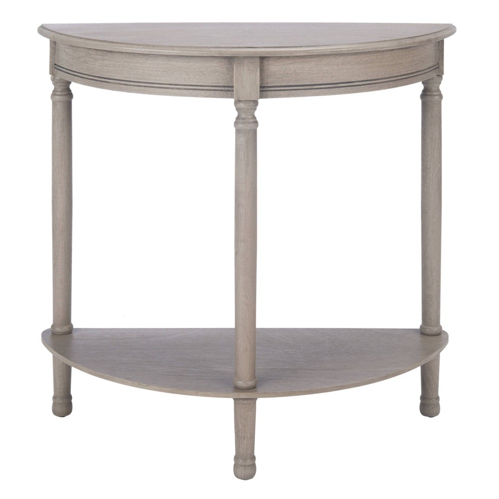 Tinsley Half Round Console Table Greige - Safavieh