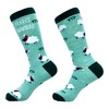 Crazy Dog T-Shirts Men's Fleece Navidad Socks Funny Cute Xmas Sheep Novelty Footwear - image 2 of 4