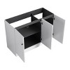 SEVOBAL Bathroom Storage Cabinets Freestanding Vanity With Three Soft Close Doors And Storage for Modern Homes, White, 46.88"*19.5"*33.37" - 2 of 4