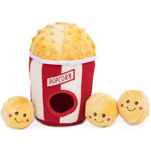 Bullymake Toss N' Treat Butter Flavored Dog Chew Toy, Popcorn Bucket