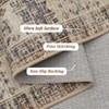 Boho Distressed Rug Vintage Medallion Print Carpet Machine Washable Low Pile Thin Floor Area Rug - 3 of 4