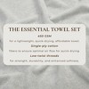 100% Cotton Quick-Dry Everday Towel Set - Great Bay Home - 4 of 4