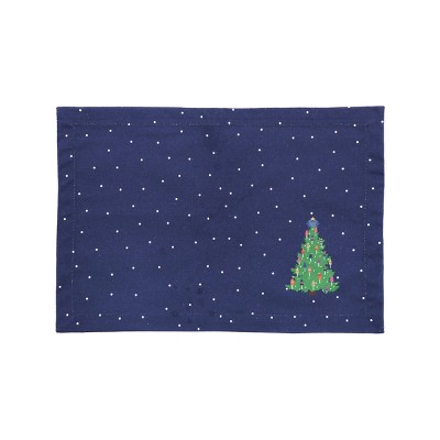 C&F Home Holiday Buoy Tree Placemat Set of 6