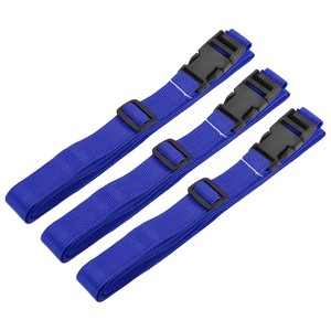 Unique Bargains Travel Accessory Luggage Adjustable Buckle Belt Utility Straps 3 Pcs - 1 of 4