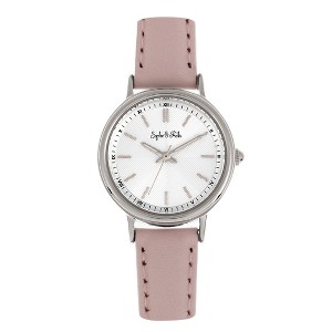 Sophie & Freda Berlin Leather-Band Watch - Light Pink - 1 of 3