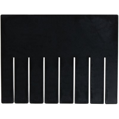 Quantum Storage Systems Short Divider, Conductive, For Use With Dg92080Co, Black (Pack Of 6), Made In Usa