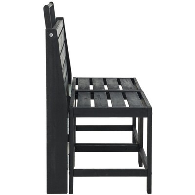Belamy 63'' Black Transformer Bench-to-Table for Outdoor Use