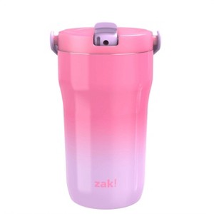 Zak Designs 14 fl oz Double Walled Stainless Steel Sutton Grip Insulated Tumbler - 1 of 4