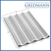 GRIDMANN 18" x 26" Commercial Aluminum Baguette Pan, Perforated French Bread Loaf Baking Pan - 3 of 4