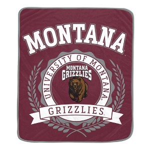 NCAA Montana Grizzlies Crest Ultra Soft Blanket - 1 of 2