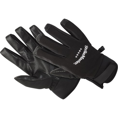 StrikeMaster Midweight Fishing Gloves - Small - Black