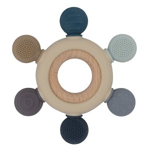 Living Textiles | PLAYGROUND Silicone Wheel Teether - 1 of 1