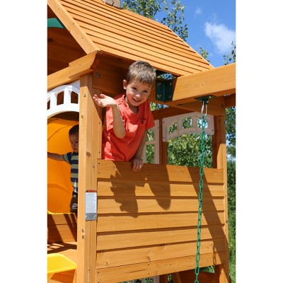 lewiston retreat wooden swing set