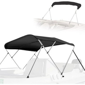 SereneLife 4 Bow Bimini Top Boat Cover – Black (SLBT478G.5) - 1 of 4