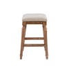 Brayden Big and Tall Backless Wood Counter Height Barstool - Powell - image 4 of 4