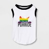 Purride Pride Dog and Cat Tank Shirt - White - Boots & Barkley™ - 2 of 4