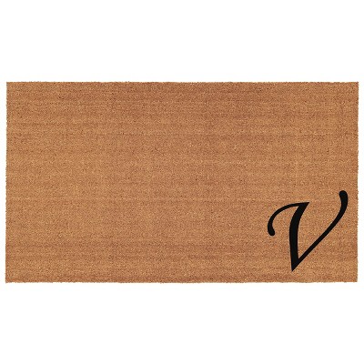 Calloway Mills 153622436V Urban Chic Monogram Doormat 24 In. x 36 In. (Letter V)