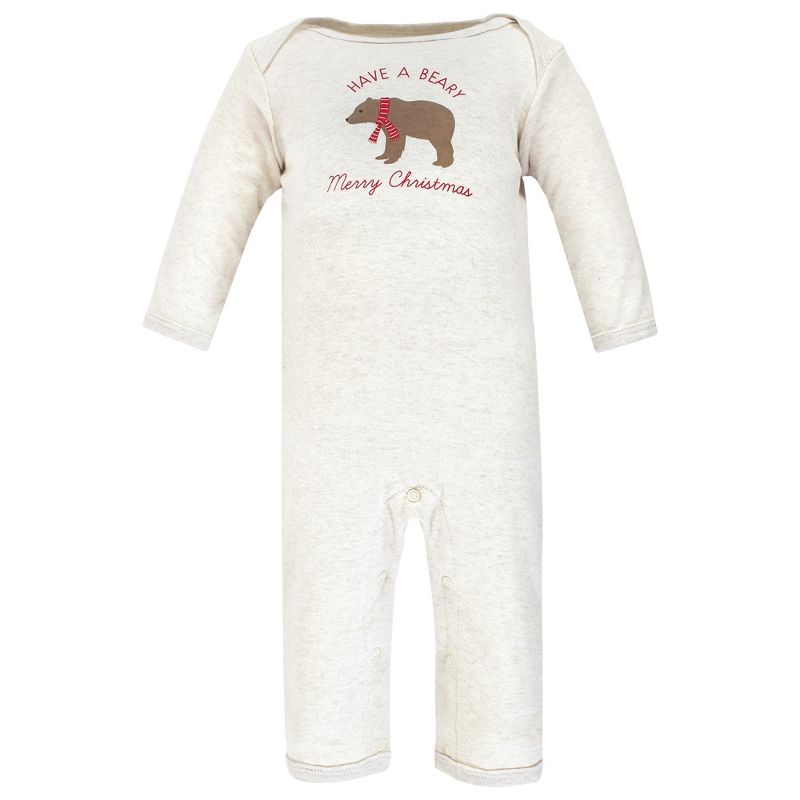 Hudson Baby Infant Boy Cotton Coveralls, Moose Be Christmas, 5 of 7