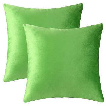 Unique Bargains Velvet Modern Solid Couch Sofa Home Decorative Pillow Covers 2 Pcs